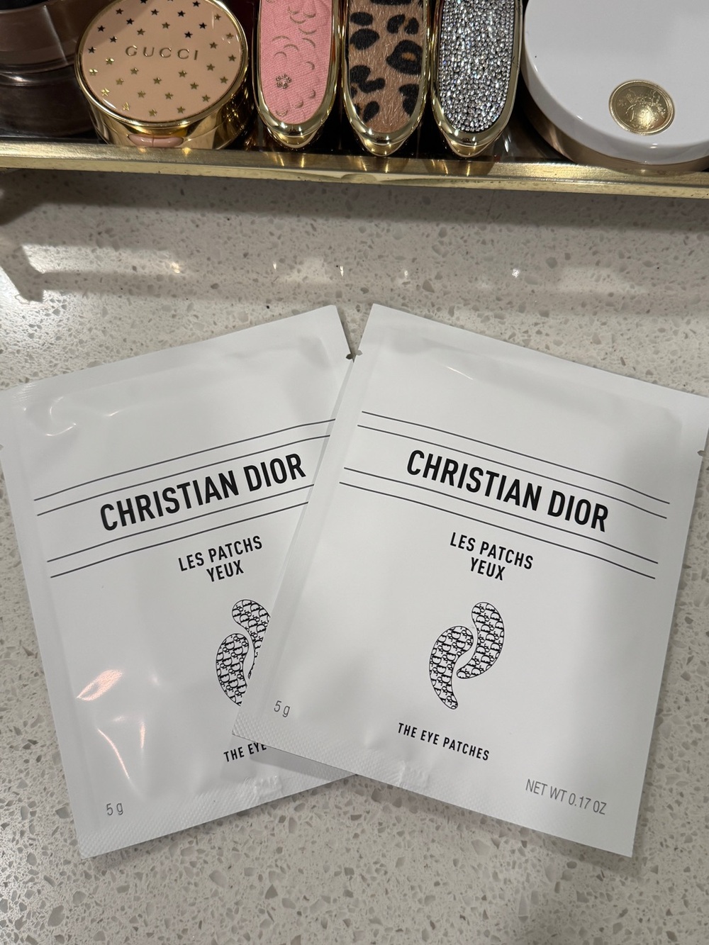Christian Dior❕Set of Two ! Sheets Gray Eye Patches - Picture 6 of 10